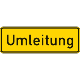 VZ 457.1 - Umleitungsankündigung Schild