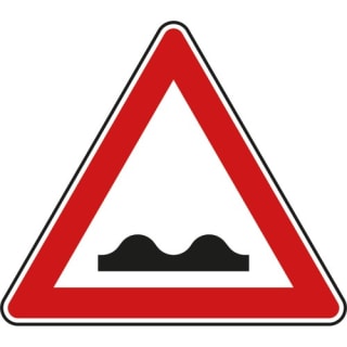 VZ 112 - StVO-Verkehrsschild: Unebene Fahrbahn