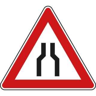 VZ 120 | Verkehrsschild Verengte Fahrbahn