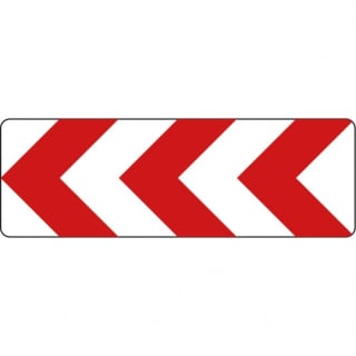 VZ 625-10 Richtungstafeln in Kurven linksweisend