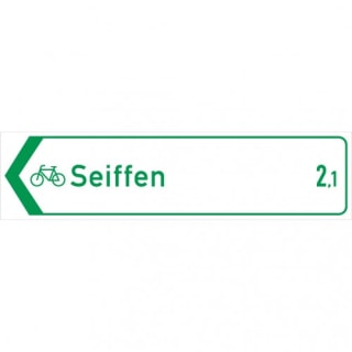 Radwegschild - Pfeilwegweiser