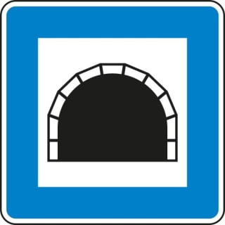 Verkehrsschild Tunnel gemäß StVO VZ 327