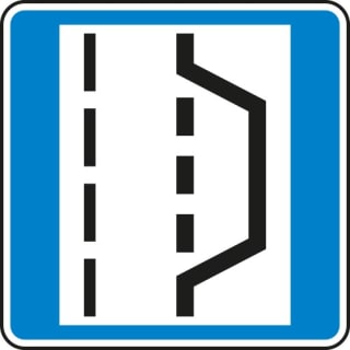 Autobahn Hinweisschild Nothalte und Pannenbucht VZ 328