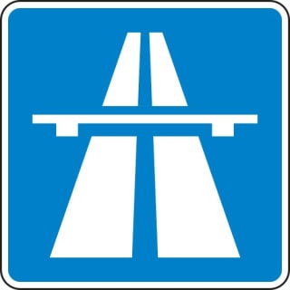 VZ 330.1 Autobahn Hinweisschild