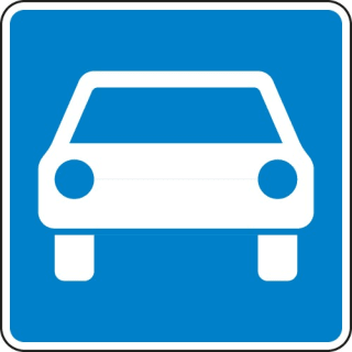 VZ 331.1 Verkehrsschild Kraftfahrtstraße