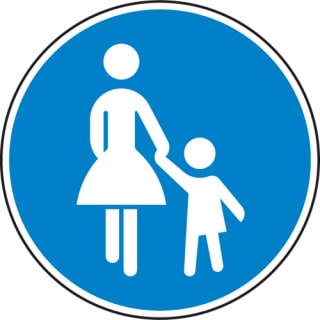 VZ 239 Verkehrszeichen Gehweg Schild
