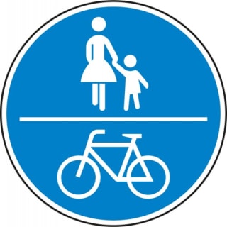 VZ 240 Verkehrsschild Gemeinsamer Geh- & Radweg