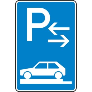 Verkehrszeichen 315-83 Parken auf Gehwegen Schild (Mitte)
