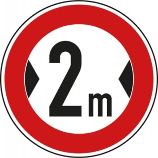 VZ 264 - Verkehrsschild Tatsächliche Breite