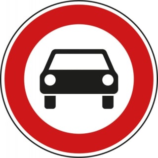 VZ 251 - Verkehrsschild Verbot für Kraftwagen