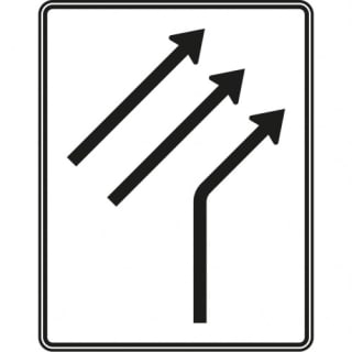 Zusammenführungstafel Verkehrszeichen 521-21