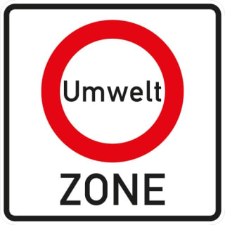 Verkehrsschild Umweltzone - Anfang - VZ 270.1