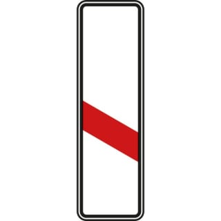 VZ 162-20 Einstreifige Bake (Aufstellung links)