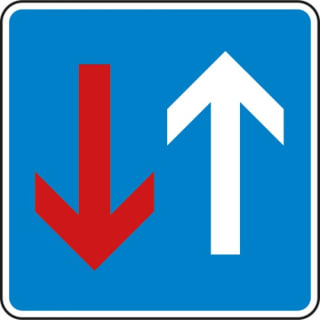 VZ 308 Verkehrsschild Vorrang vor dem Gegenverkehr