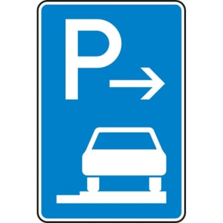 VZ 315-67 Parken auf Gehwegen Schild (Ende)