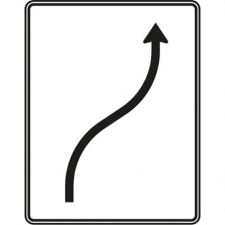 Verschwenkungstafel - Verkehrszeichen 511-20