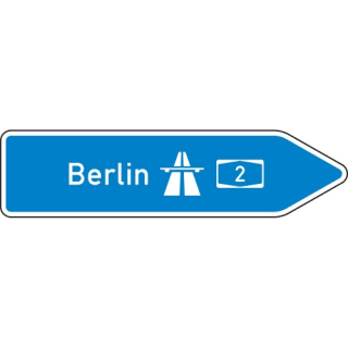 VZ 430-20 Pfeilwegweiser zur Autobahn