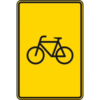 Vorwegweiser für Radverkehr, ohne Pfeilsymbol - Verkehrsschild VZ 442-53 Vorwegweiser für Radverkehr, ohne Pfeilsymbol - Verkehrsschild VZ 442-53