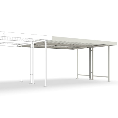Anbauteil für Überdachung Modell Leipzig, L 45 (doppelseitig) - Baukastensystem Anbauteil für Überdachung Modell Leipzig, L 45 (doppelseitig) - Baukastensystem
