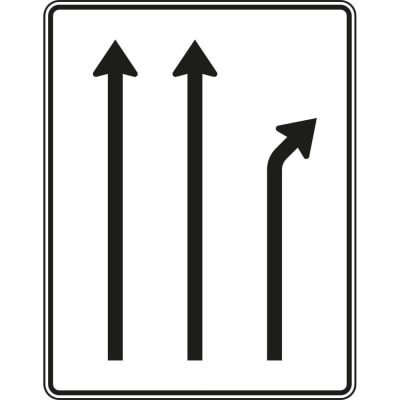 VZ 533-20 - Verkehrsschild Trennungstafel