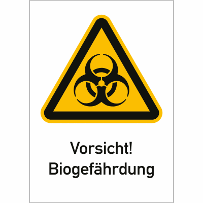 Kombischild Vorsicht! Biogefährdung