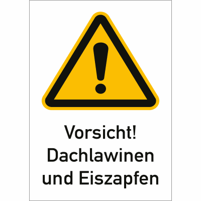 Vorsicht! Dachlawinen und Eiszapfen
