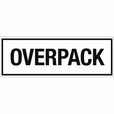 Transportkennzeichen Overpack Transportkennzeichen Overpack