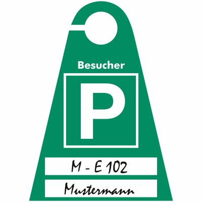 Parkausweis Für Besucher-Parkplätze Parkausweis Für Besucher-Parkplätze