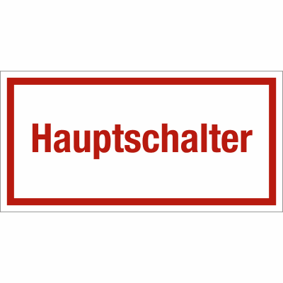 Hauptschalter Hauptschalter