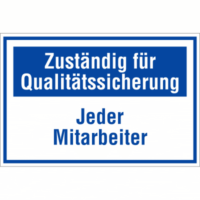 Zuständig für Qualitätssicherung - Jeder Mitarbeiter
