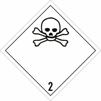 Gefahrgutetiketten Klasse 2, Unterklasse 2.3 Gefahrgutetiketten Klasse 2, Unterklasse 2.3