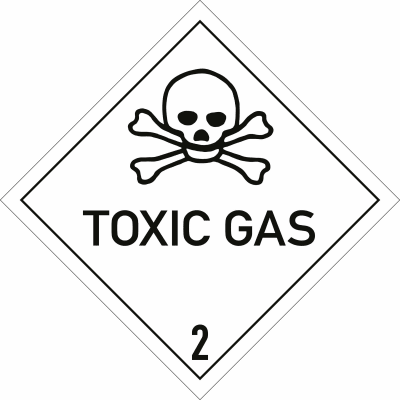 Gefahrgutetiketten Klasse 2, Unterklasse 2.3 - Toxic Gas Gefahrgutetiketten Klasse 2, Unterklasse 2.3 - Toxic Gas