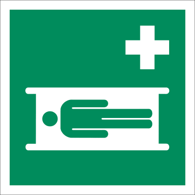 Krankentrage nach ISO 7010 (E 013) Krankentrage nach ISO 7010 (E 013)