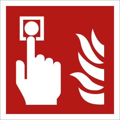 Brandmelder nach ISO 7010 (F 005) Brandmelder nach ISO 7010 (F 005)