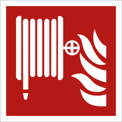 Löschschlauch nach ISO 7010 (F 002) Löschschlauch nach ISO 7010 (F 002)