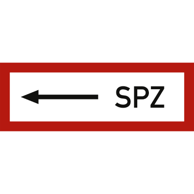 SPZ linksweisend nach DIN 4066 SPZ linksweisend nach DIN 4066