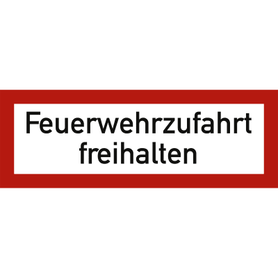 Feuerwehrzufahrt freihalten nach DIN 4066