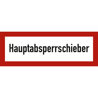Hauptabsperrschieber nach DIN 4066 Hauptabsperrschieber nach DIN 4066