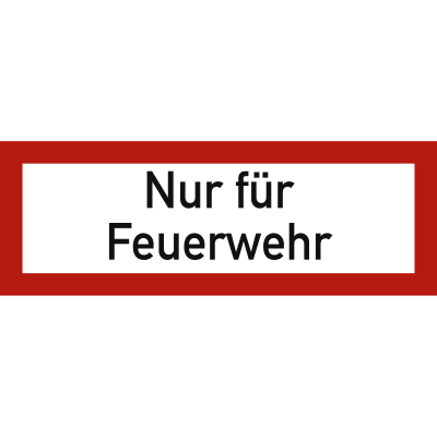 Nur für Feuerwehr nach DIN 4066