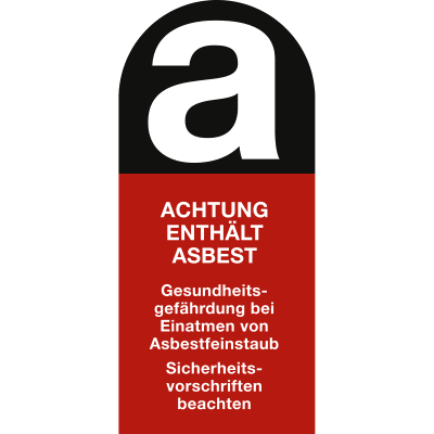 Kennzeichnung für asbesthaltige Stoffe Kennzeichnung für asbesthaltige Stoffe