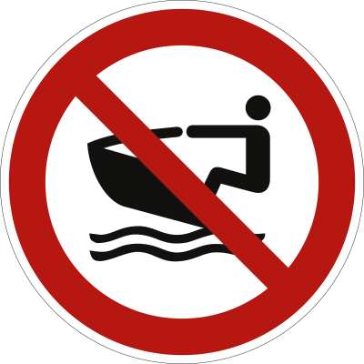 Jet-Ski verboten nach ISO 20712-1 (WSP 010) Jet-Ski verboten nach ISO 20712-1 (WSP 010)