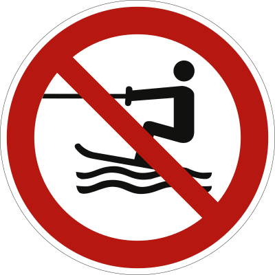 Wasserski-Aktivitäten verboten nach ISO 20712-1 (WSP 011) Wasserski-Aktivitäten verboten nach ISO 20712-1 (WSP 011)