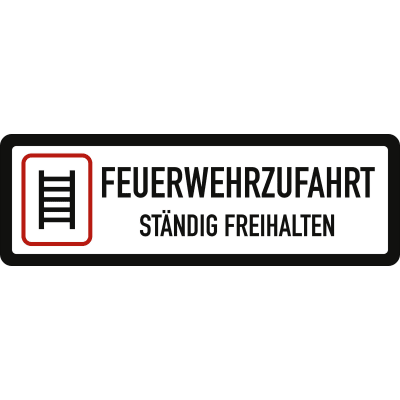 Feuerwehrzufahrt ständig freihalten (Variante I)