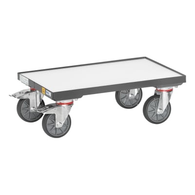 ESD-Eurokasten-Roller mit Holzbodenplatte und Rand - Tragkraft 250 kg ESD-Eurokasten-Roller mit Holzbodenplatte und Rand - Tragkraft 250 kg