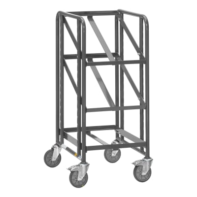 ESD-Eurokastenwagen mit 3 Etagen und offenem Rahmen - Breite 410 mm - Tragkraft 250 kg ESD-Eurokastenwagen mit 3 Etagen und offenem Rahmen - Breite 410 mm - Tragkraft 250 kg