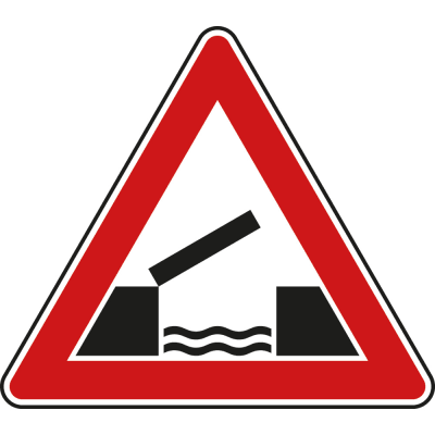 Bewegliche Brücke - Verkehrsschild VZ 101-55