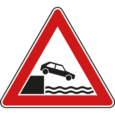 Ufer - Verkehrsschild VZ 101-53 Ufer - Verkehrsschild VZ 101-53
