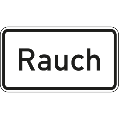 Rauch - Verkehrsschild VZ 1007-31 Rauch - Verkehrsschild VZ 1007-31