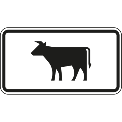 Viehtrieb - Verkehrsschild VZ 1010-55 Viehtrieb - Verkehrsschild VZ 1010-55