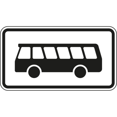 Kraftomnibus - Verkehrsschild VZ 1010-57 Kraftomnibus - Verkehrsschild VZ 1010-57